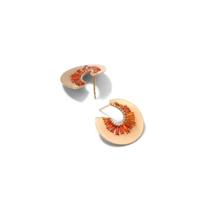 Aperture Bypass Hoops - Fire Opal