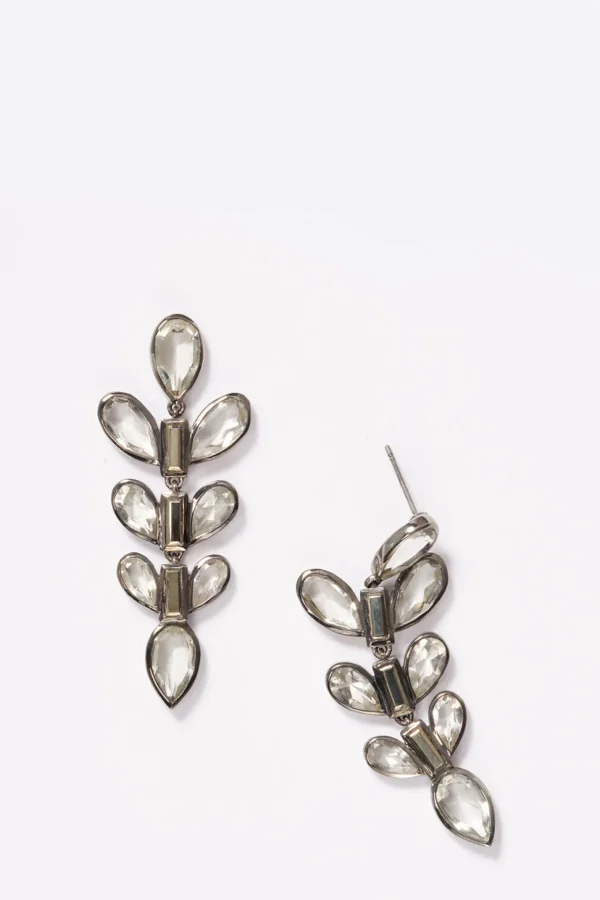 Arrow Earrings - Pyrite & Green Amethyst