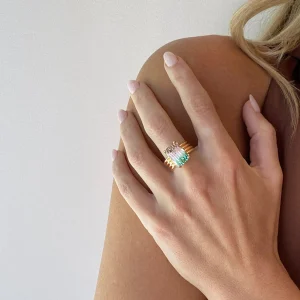 Atlas Ring - Bi-color Tourmaline
