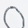Baguette Tile Rivière Necklace - Labradorite