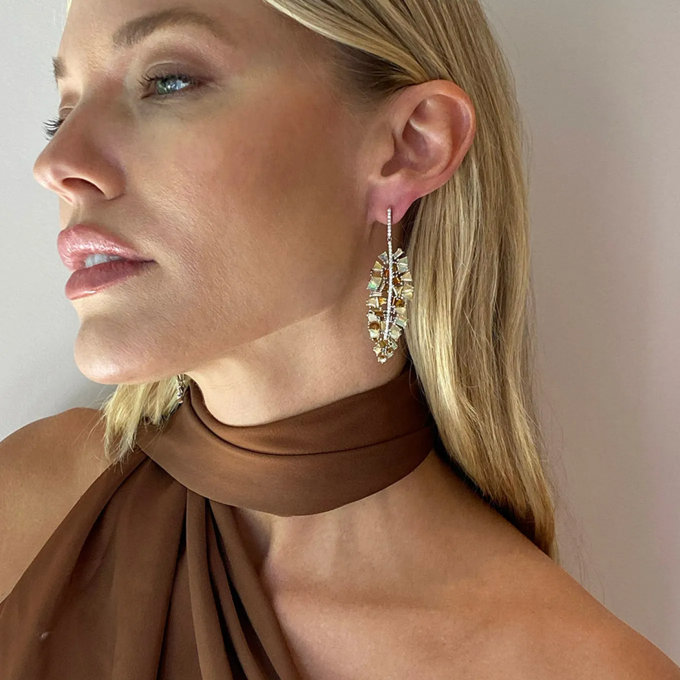 bahia_banana_leaf_earring_1-1.webp Bahia Banana Leaf Earrings - Diamond, Golden Tourmaline & Ethiopian Opal