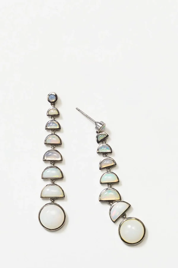 Ballbearing Earrings - Ethiopian Opal