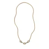 Baton & Snake Chain Necklace