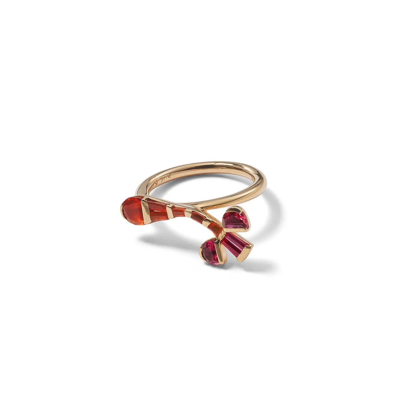 bent_crocus_ring__fire_op_0.webp Bent Crocus Ring - Fire Opal & Rubellite