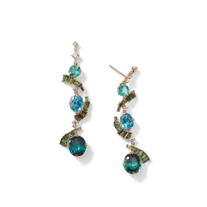 Broken Ribbon Earrings - One of a Kind