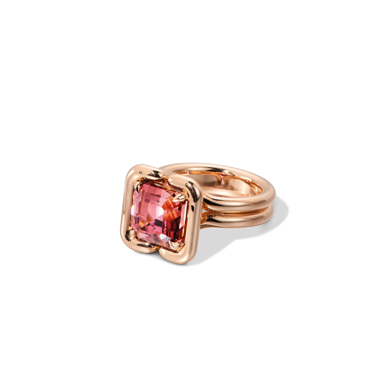 buttress_emerald_cut_soli_0.webp Buttress Emerald Cut Solitaire Ring - Pink Tourmaline
