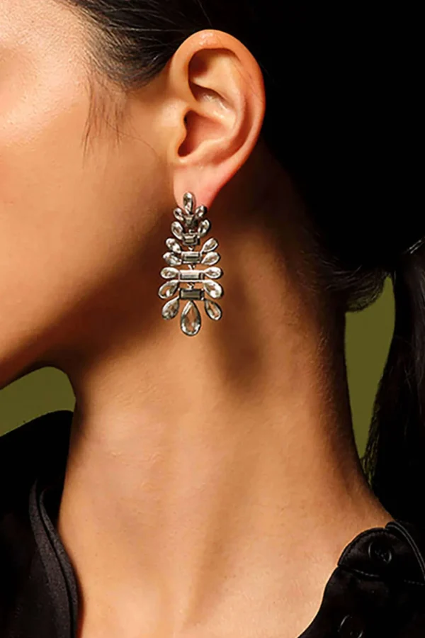 Conifer Earrings - Pyrite & Green Amethyst