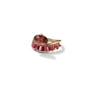 Crown and Head Ring - Red Zircon