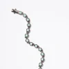 3D Tile Chain Bracelet - Chrysoprase