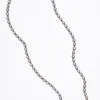 3D Tile Chain Opera Necklace - Rainbow Moonstone