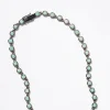 3D Tile Chain Rivière Necklace - Chrysoprase