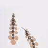 Dew Drop Earrings - Peach Moonstone