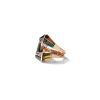 Double Fold-Over Mosaic Ring - Golden Tourmaline