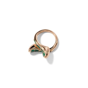 Double Lifting Baton Ring - Emerald