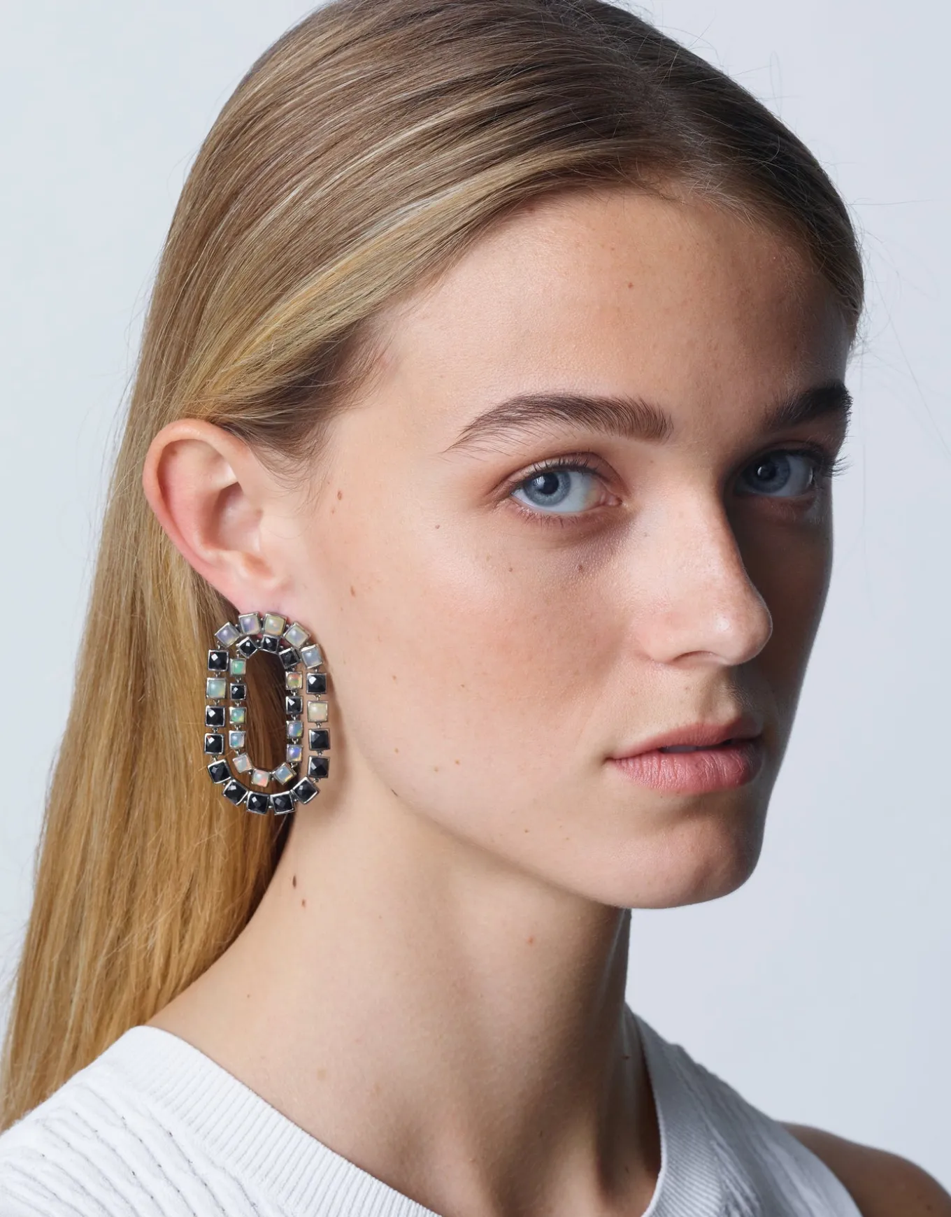 double_loop_earrings__bla_1.webp Double Loop Earrings - Black Spinel & Ethiopian Opal