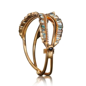 Draped Ruched Ribbon Cuff