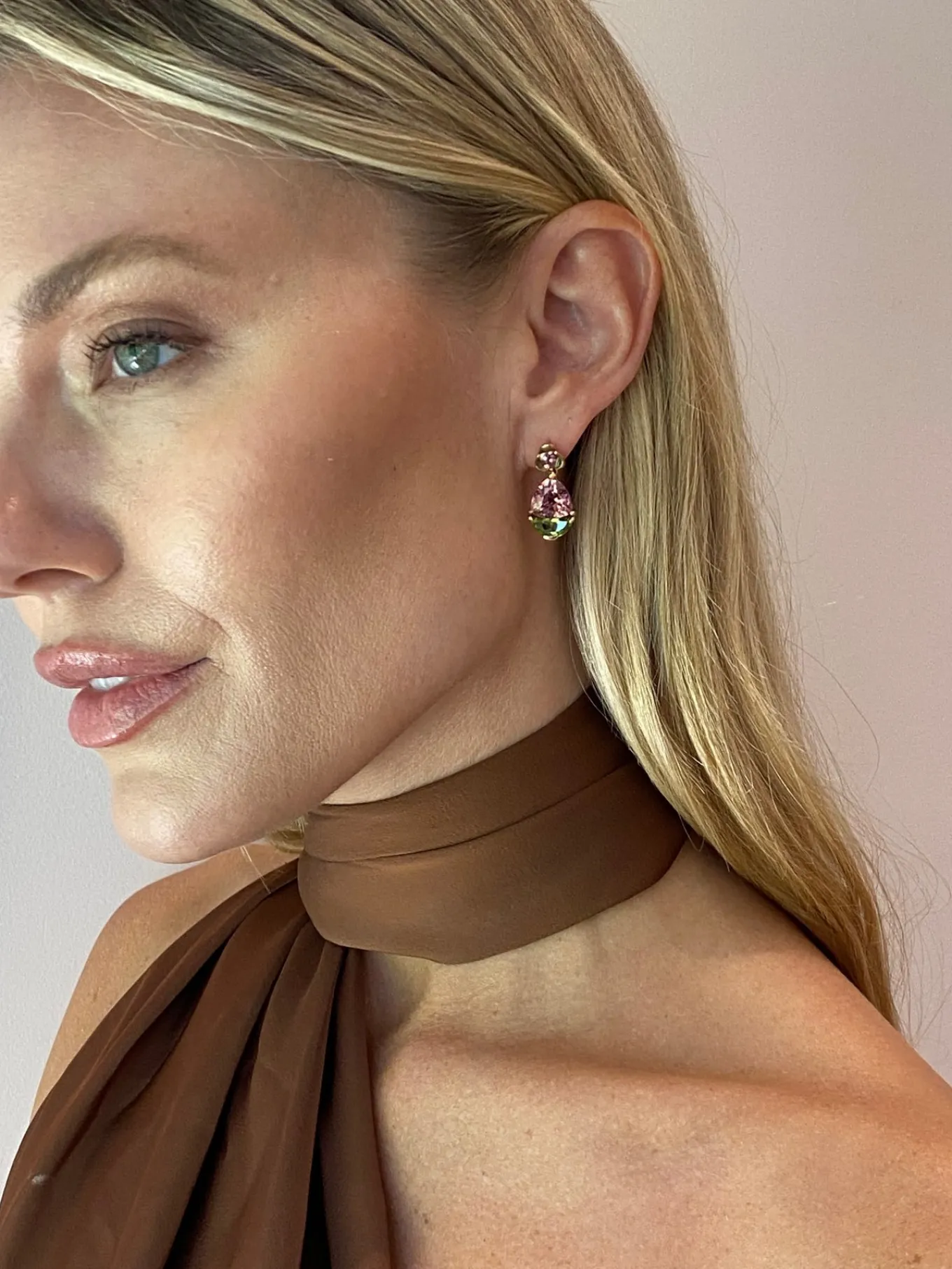 dutch_girl_earrings__rose_1.webp Dutch Girl Earrings - Rose Zircon