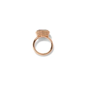 East West Stacked Sleeping Solitaire - Bi-color Tourmaline
