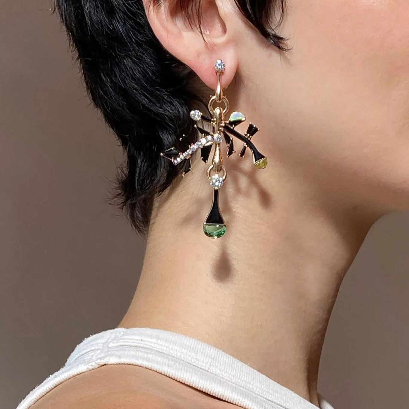 entwine_earrings__blue_to_1.webp Entwine Earrings - Blue Tourmaline