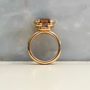 Fenestra Stacked Solitaire Ring - Pink Tourmaline