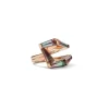 Fold-Over Mosaic Ring - Bi-Color Tourmaline