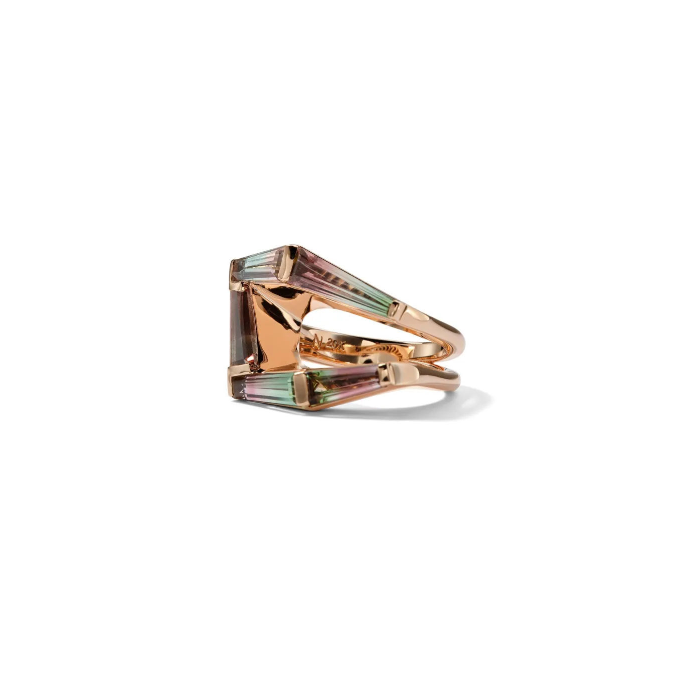 foldover_mosaic_ring__bic_1.webp Fold-Over Mosaic Ring - Bi-Color Tourmaline