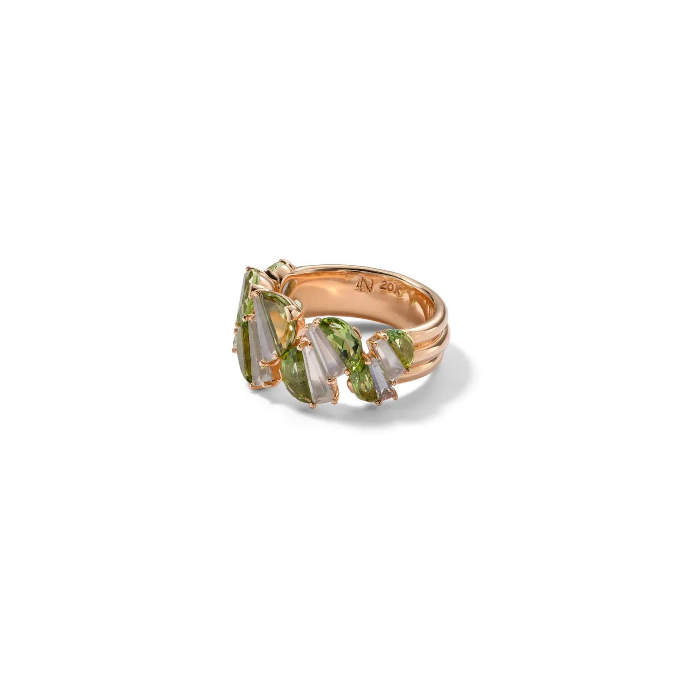 graduated_woven_ring__gre_1.webp Graduated Woven Ring - Green Tourmaline