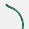 Large Tile Tennis Bracelet - Green Onyx