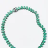 Large Worm Riviere Necklace - Chrysoprase