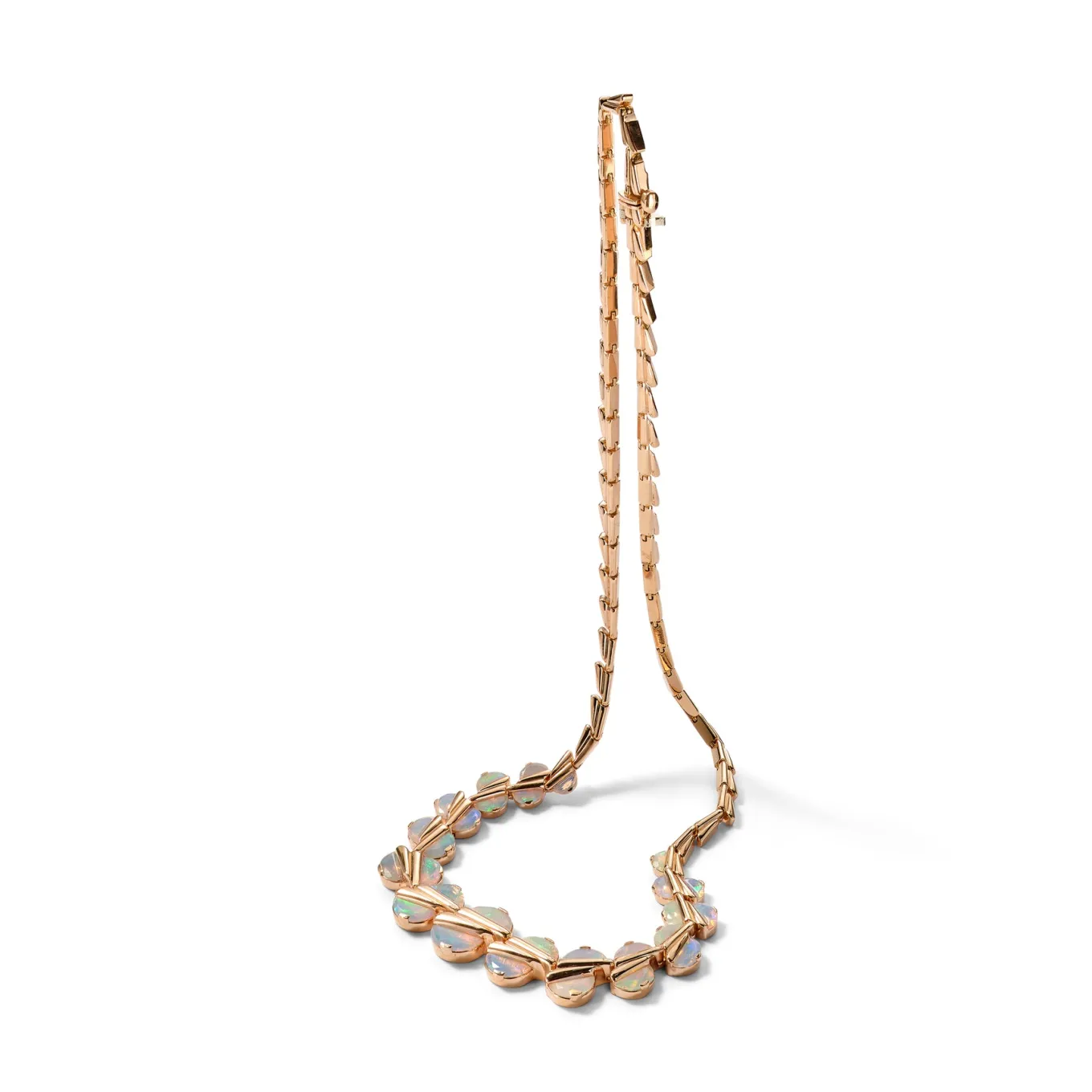 lily_pad_riviere_necklace_2.webp Lily Pad Riviere Necklace - Ethiopian Opal