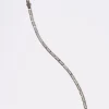 Linear Baguette Tile Bracelet - White Agate