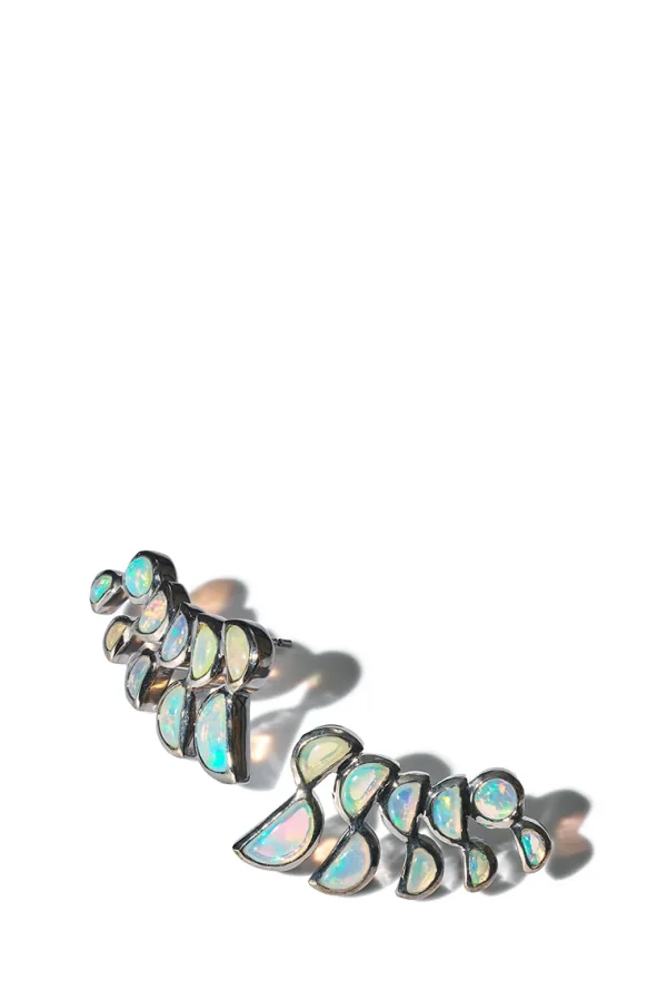 Lobster Earrings - Ethiopian Opal