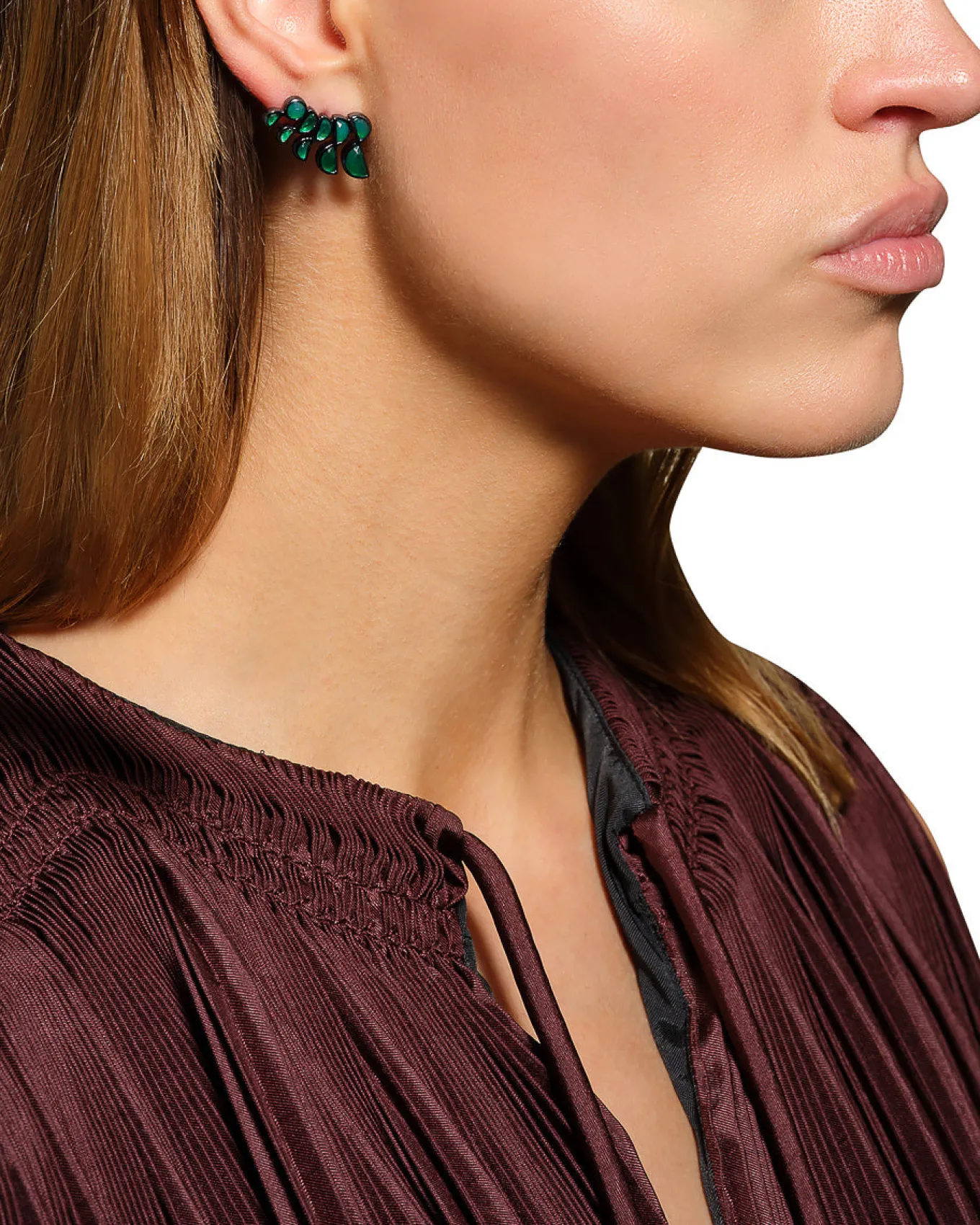 lobster_earrings__green_o_2.webp Lobster Earrings - Green Onyx