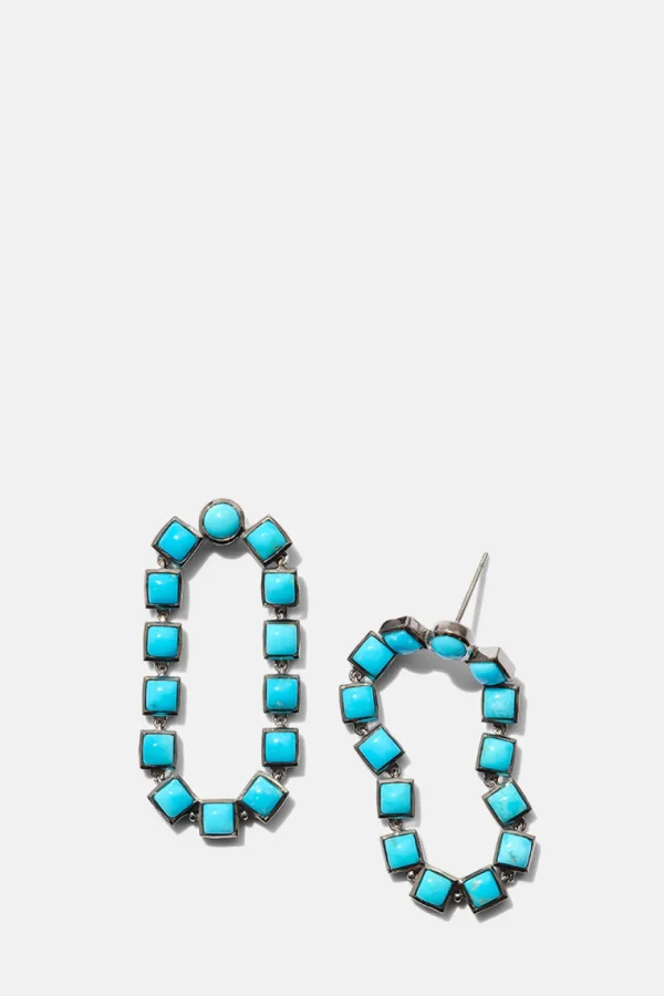 Loop Earrings - Turquoise
