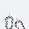 Loop Earrings - White Zircon