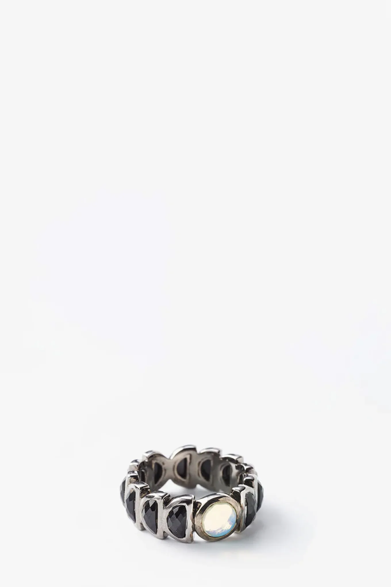 luna_band_ring__black_spi_0.webp Luna Band Ring - Black Spinel & Ethiopian Opal