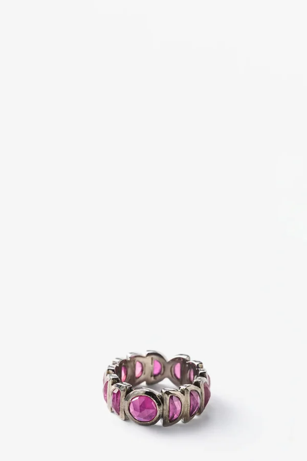 Luna Band Ring - Ruby