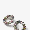 Marabou Bypass Hoops - Multi Tourmaline
