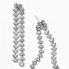 Marabou Earrings - White Zircon