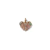 Melodeon Heart Pendant - Bi-Color Tourmaline, Pink Tourmaline