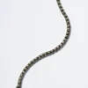 Men's Mini Tile Tennis Bracelet - Pyrite