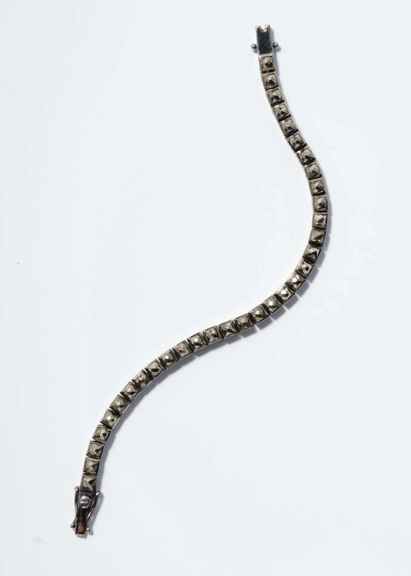 mens_mini_tile_tennis_bra_0-1.webp Men's Mini Tile Tennis Bracelet - Pyrite