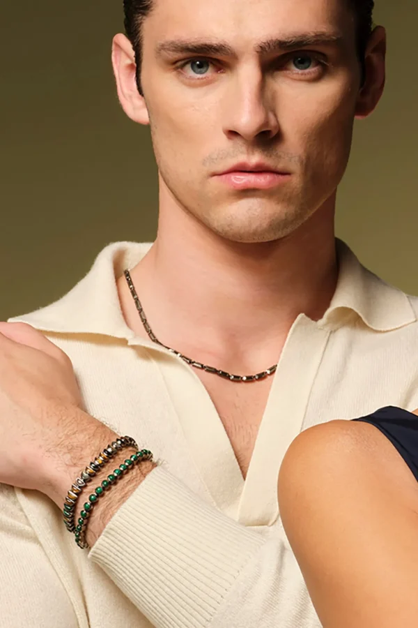 Men's Worm Tennis Bracelet - Camouflage