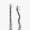 Metronome Earrings - Rainbow Moonstone, Black Spinel & Labradorite