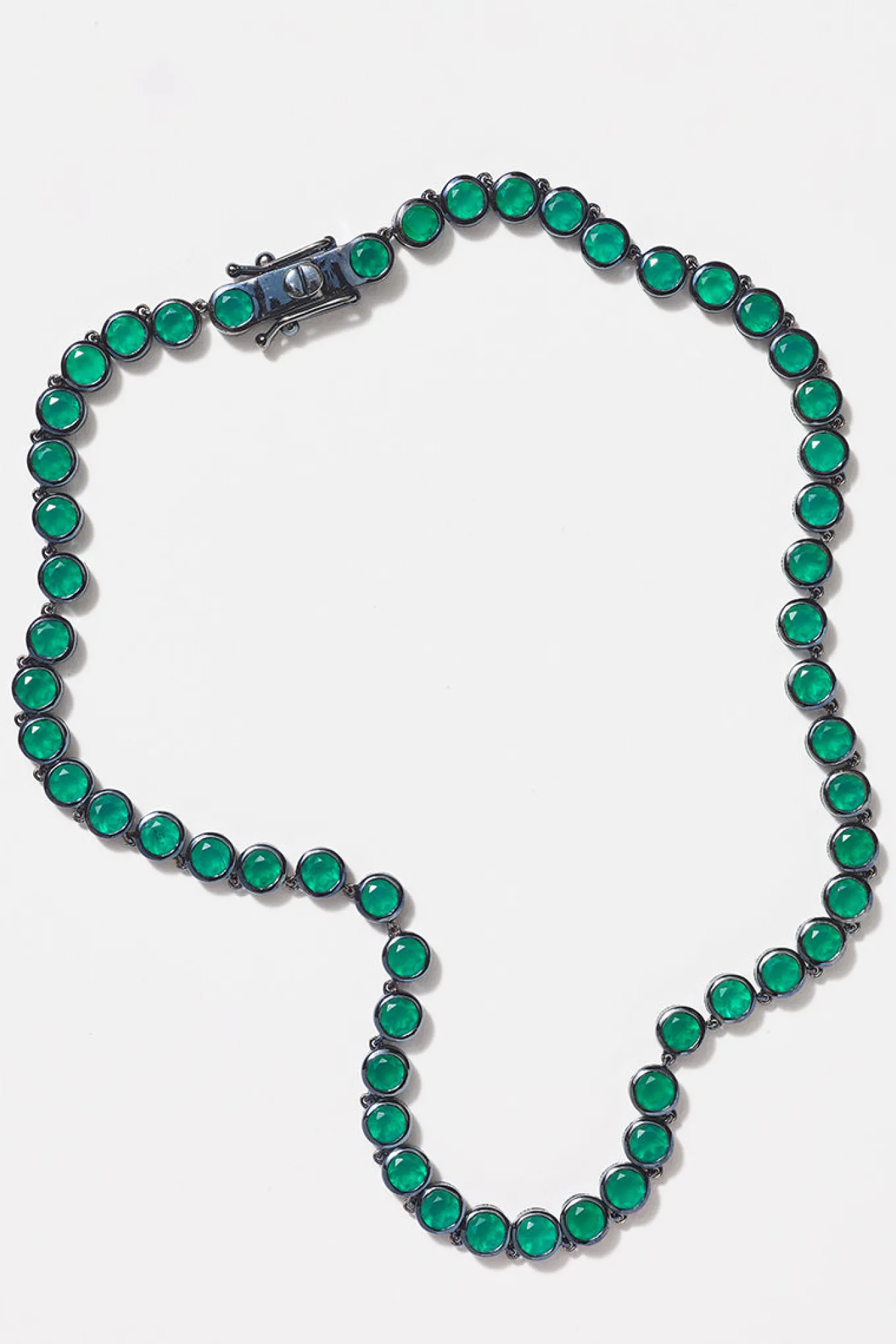 mini_brilliant_riviere_ne_0.webp Mini Brilliant Riviere Necklace - Green Onyx