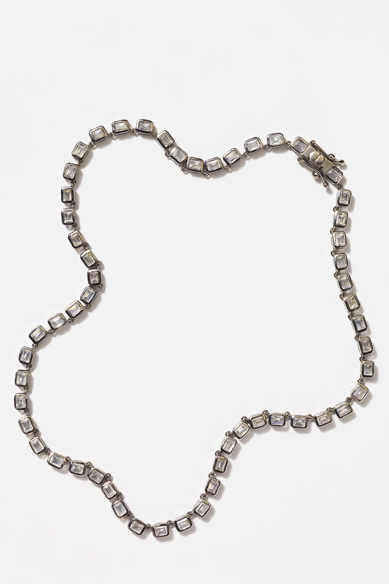 mini_decotile_rivire_neck_0-1.webp Mini Deco-Tile Rivière Necklace - White Zircon