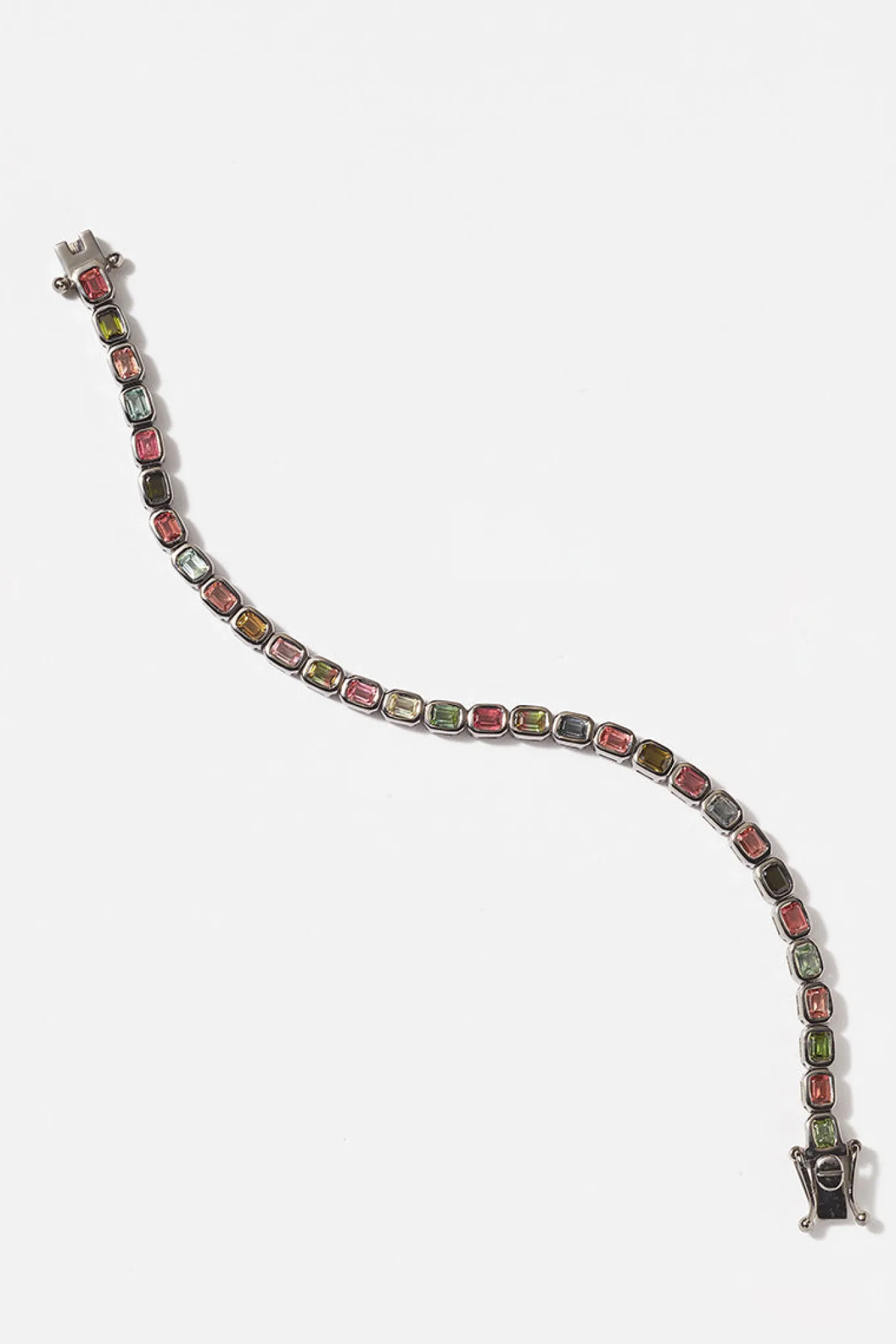 mini_decotile_tennis_brac_0.webp Mini Deco-Tile Tennis Bracelet - Multi Tourmaline