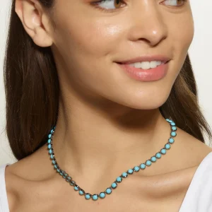 Mini Dot Rivière Necklace - Turquoise