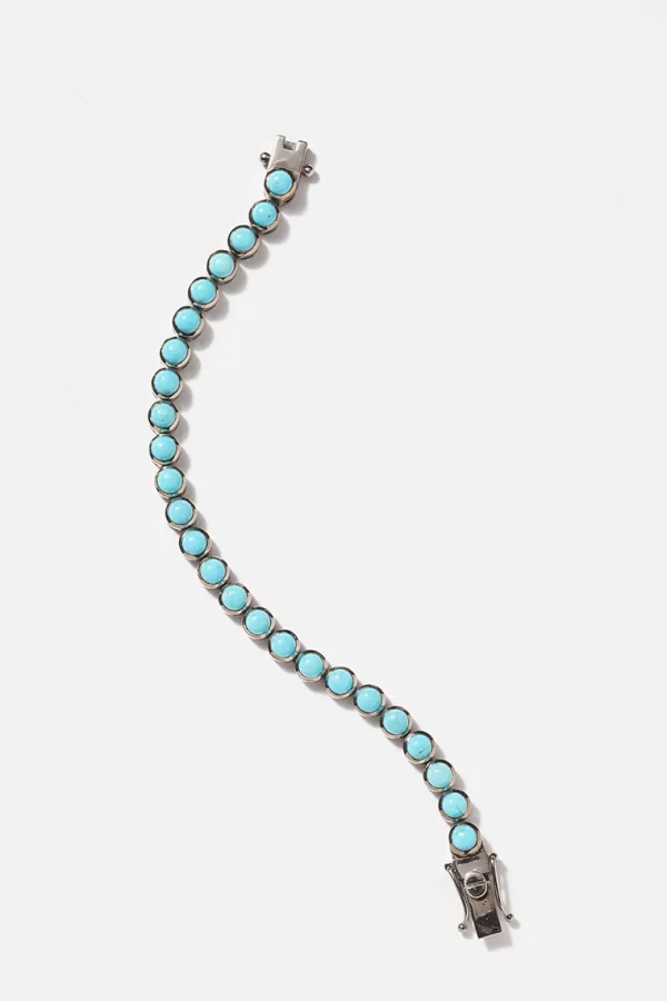 Mini Dot Tennis Bracelet - Turquoise