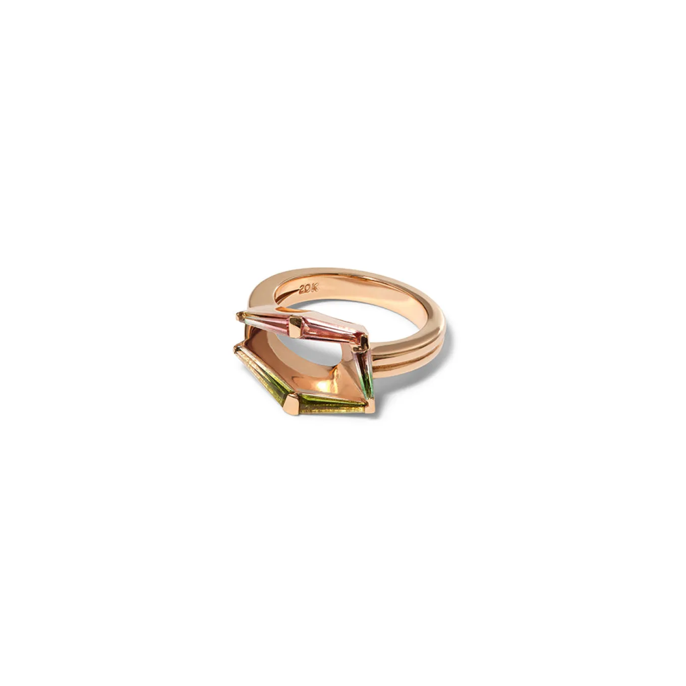 mini_foldover_mosaic_ring_0.webp Mini Fold-Over Mosaic Ring - Bi-Color Tourmaline